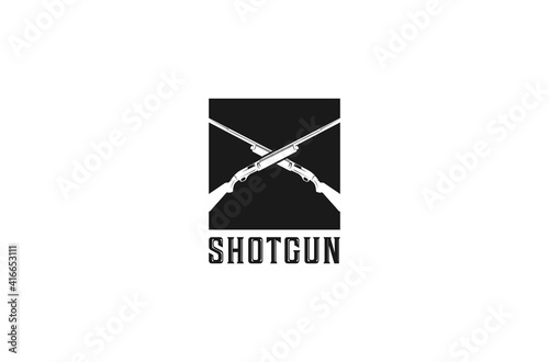 shotgun logo in white bacground