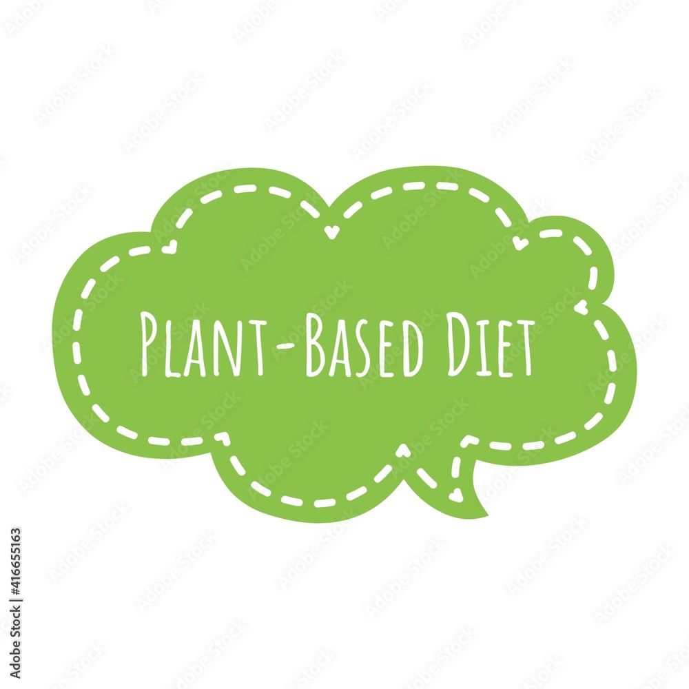 ''Plant-Based Diet'' Lettering ''Plant-Based Diet'' Lettering