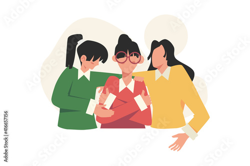 Concept of support for those under stress and depression