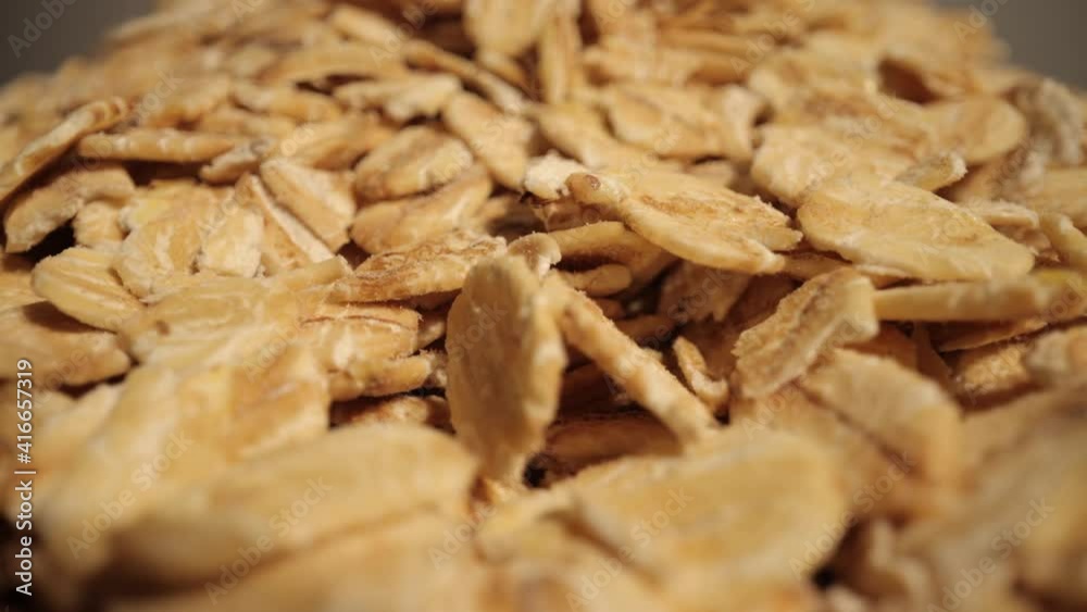 Extreme macro shot of Oatmeal with probe lens