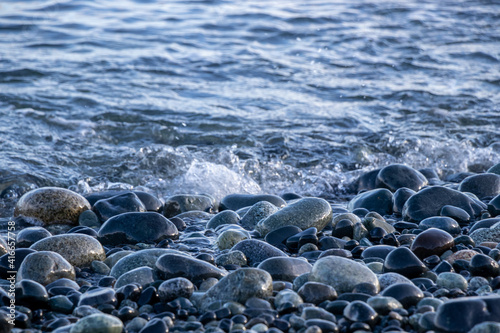 Cobblestones on the shore