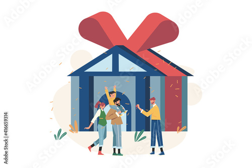 Real estate business with increasing the value of houses and square meters
