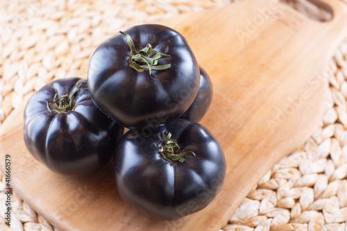 Photos Black or dark purple heirloom tomatoes