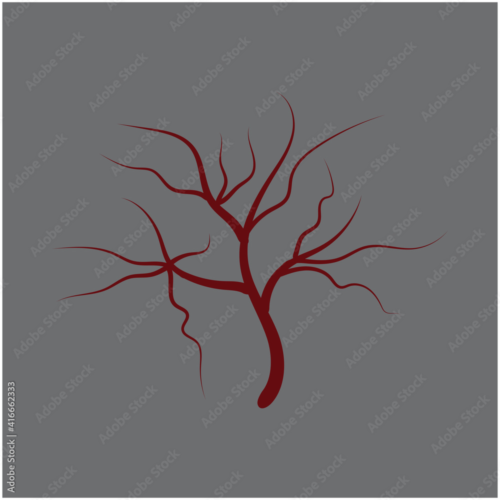 Fototapeta premium Veins Logo Template vector symbol medical design