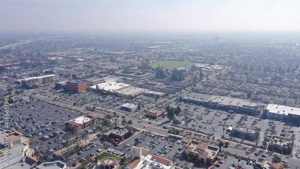 Aerial View of Orange County, California 