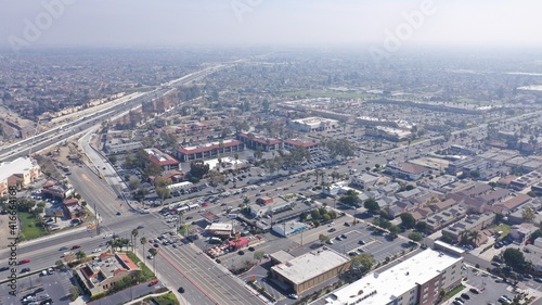 60fps aerial drone shot of cars 