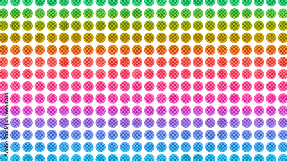 An abstract multicolored dot pattern background image. An abstract multicolored dot pattern background image.