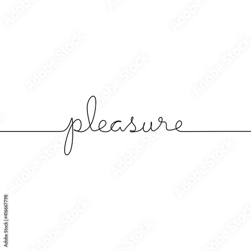 Continuous one line drawing...