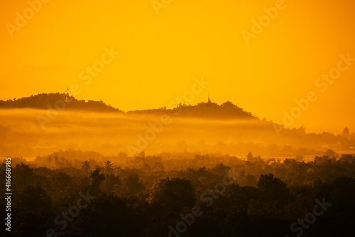 sunrise over the mountains