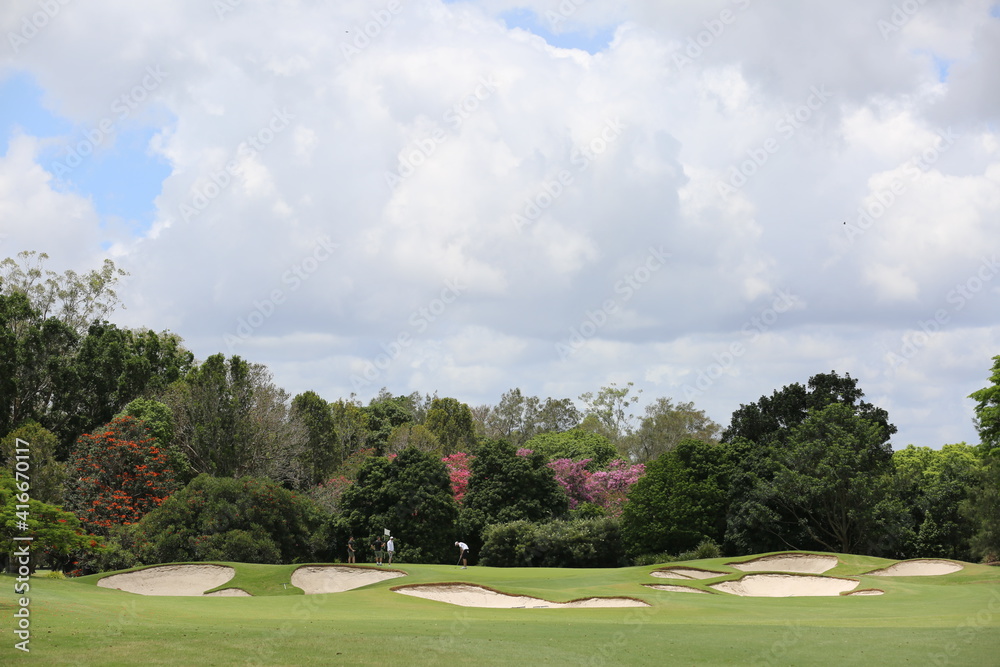 Fototapeta premium golf course in the summer