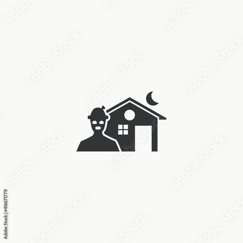 Home thief icon graphic design vector illustration