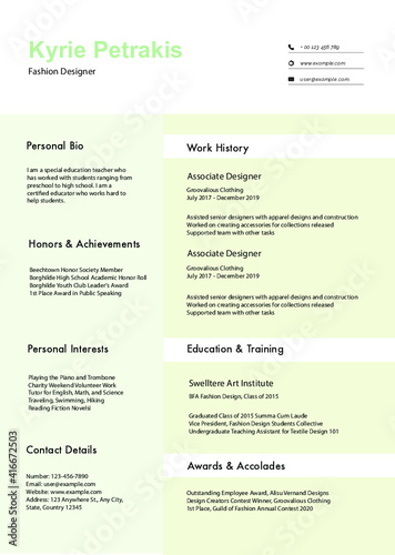 Creative CV / Resume Template
