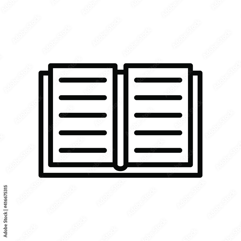 Reading book icon vector graphic illustration Reading book icon vector graphic illustration