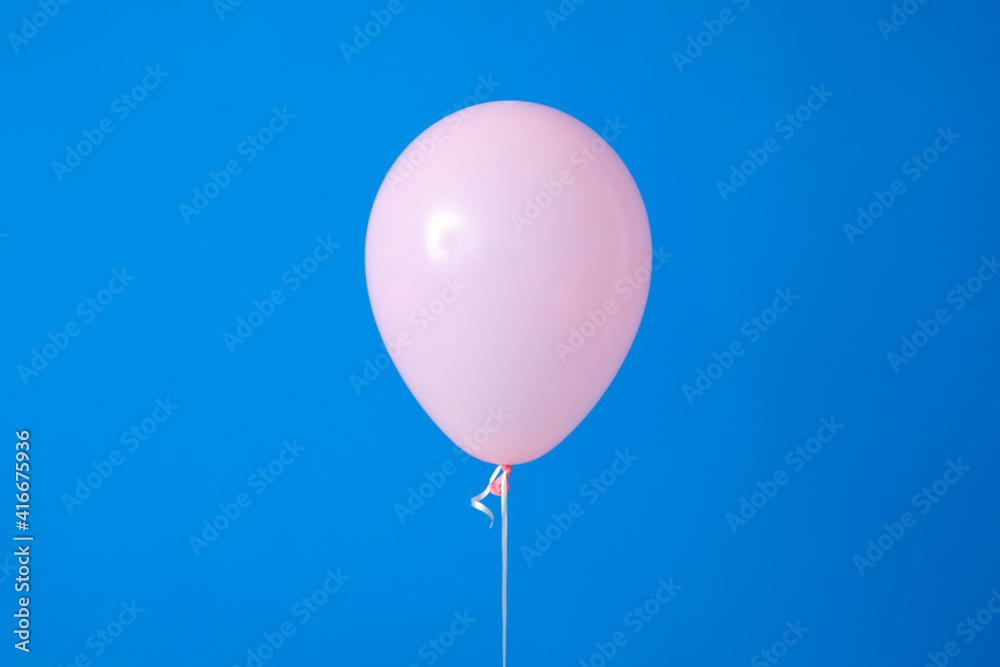 Air balloon on color background Air balloon on color background