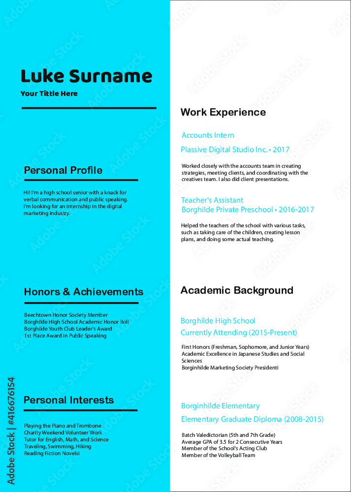 CV Resume Template