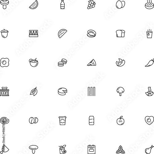 icon vector icon set such as: russula, plastic, oak, oven, mentha, bean, wild, drawn, head, bunch, banner, herb, jalapeno, calcium, sale, china, laurel, tree, lucky, aluminum, parmesan, spearmint