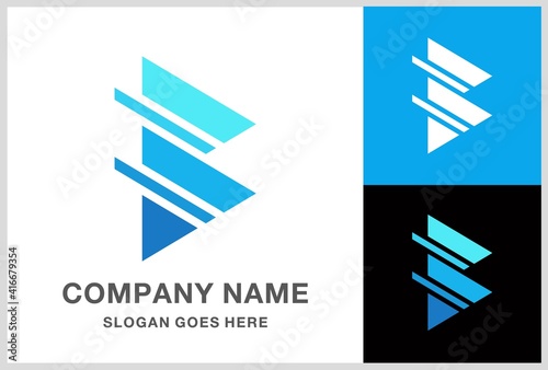 Monogram Letter B Geometric Business Company Vector Logo Design Free Download Monogram Letter B Geometric Business Company Vector Logo Design - GFXLoad