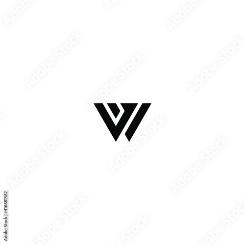 the initials logo v