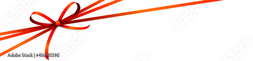 red colored ribbon bow