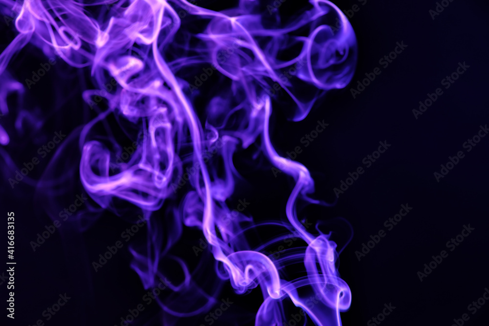 Color smoke on dark background Color smoke on dark background
