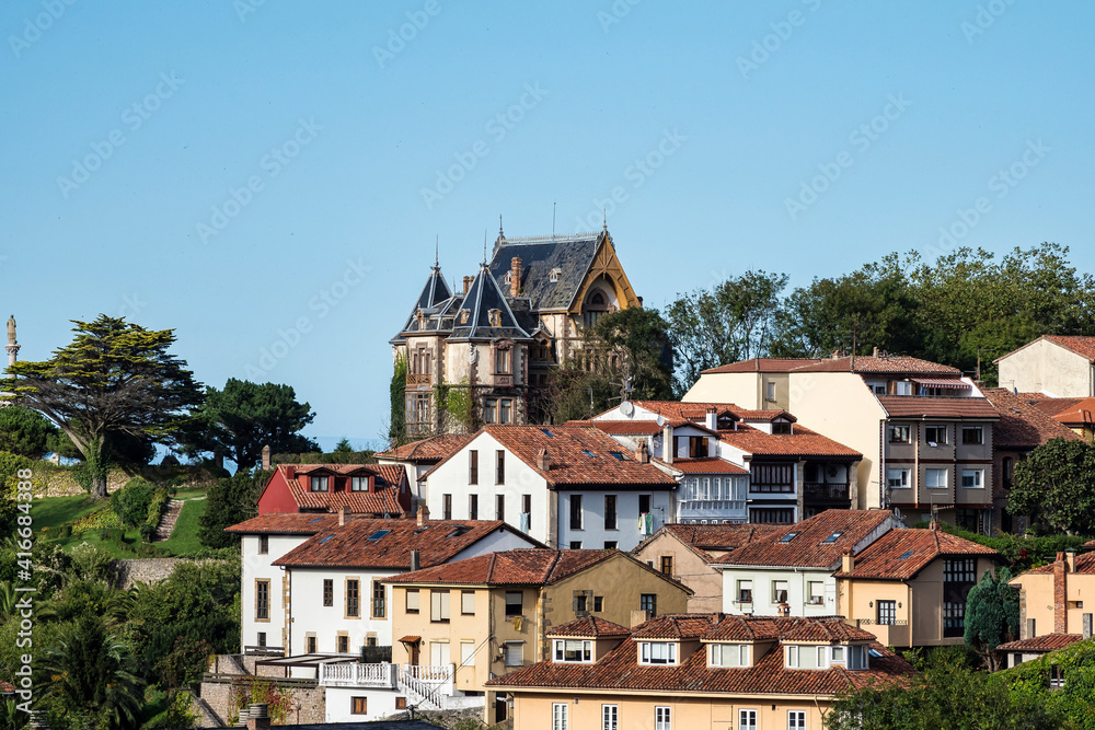 Little town of Comillas located in Cantabria, northern Spain