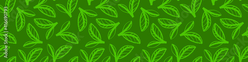 Organic background  green thinking concept  veganism banner with hand-drawn emblem. Banner vegan ingredients  template design for healthy food concept  vegetarian food banner for eco-store and market.