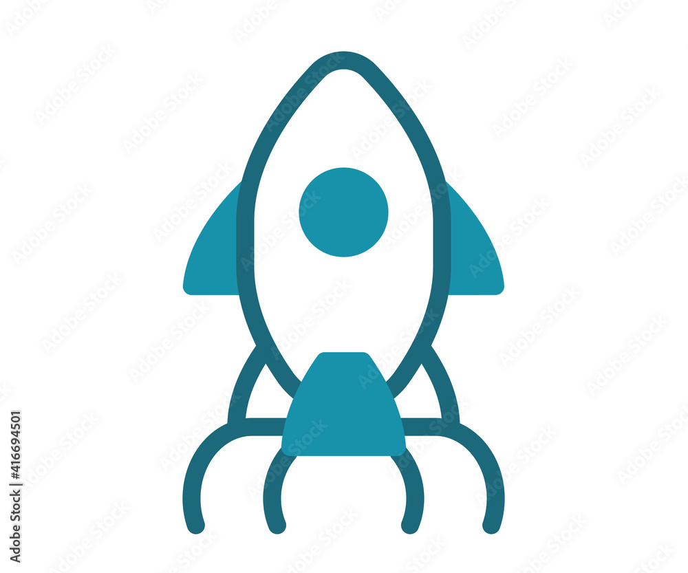 launch rocket release single isolated icon with solid line style launch rocket release single isolated icon with solid line style