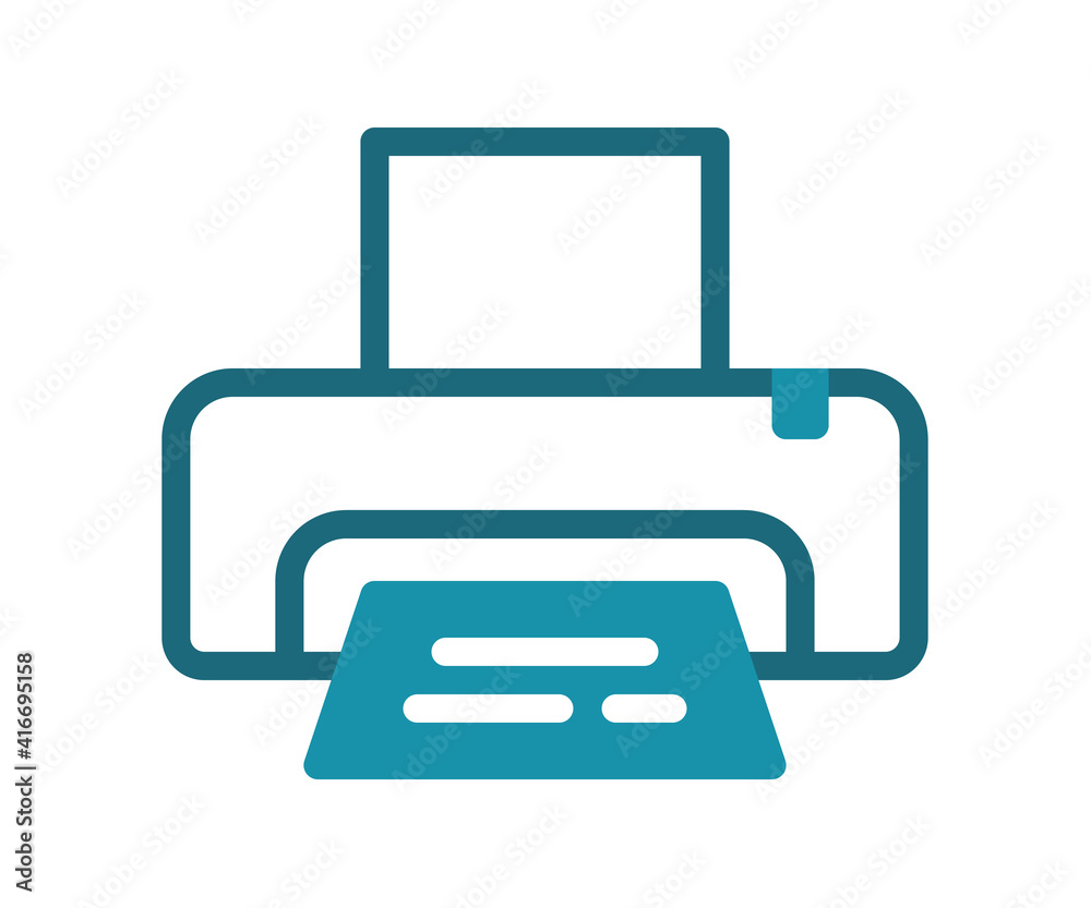 printer office print single isolated icon with solid line style printer office print single isolated icon with solid line style