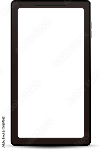 リアルタッチのスマートフォン(黒)