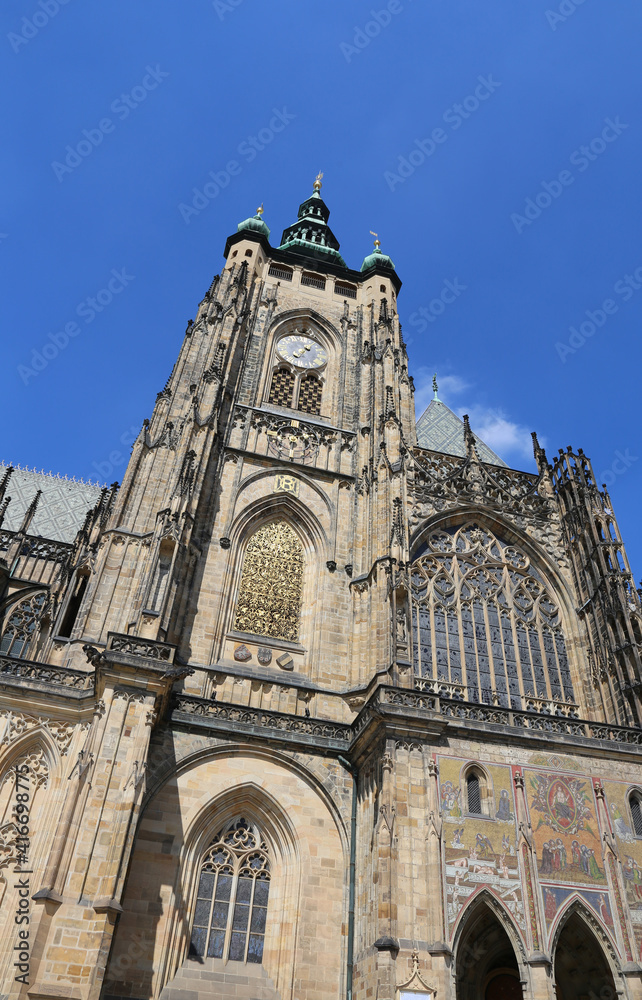 Cathedral of Saints Vitus in Prague in Czech Republic