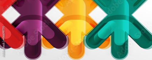 Wallpaper Mural Abstract glossy crosses background for business or technology presentations, internet posters or web brochure covers Torontodigital.ca