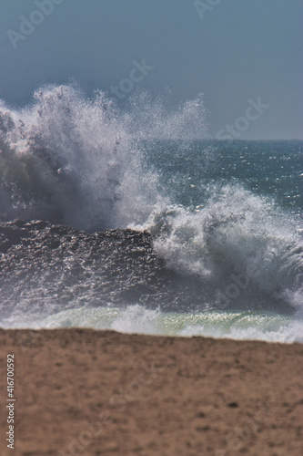 Giant hurricane waves at Point Mugu state park photo