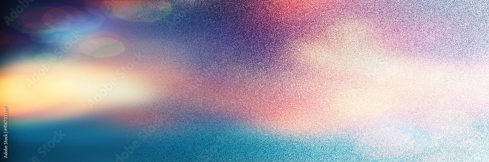 Abstract blurred panoramic background in rainbow colors