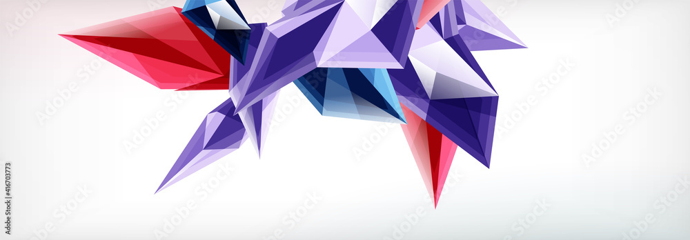 Vector 3d triangles and pyramids abstract background for business or technology presentations, internet posters or web brochure covers Vector 3d triangles and pyramids abstract background for business or technology presentations, internet posters or web brochure covers