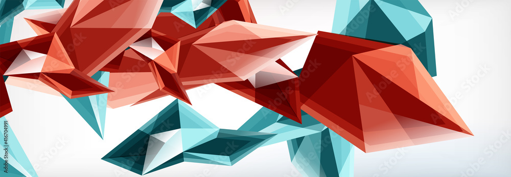 Vector 3d triangles and pyramids abstract background for business or technology presentations, internet posters or web brochure covers Vector 3d triangles and pyramids abstract background for business or technology presentations, internet posters or web brochure covers