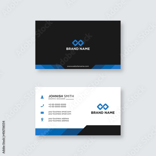 Modern professional business card design vector