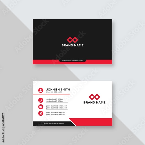 Modern professional business card design vector
