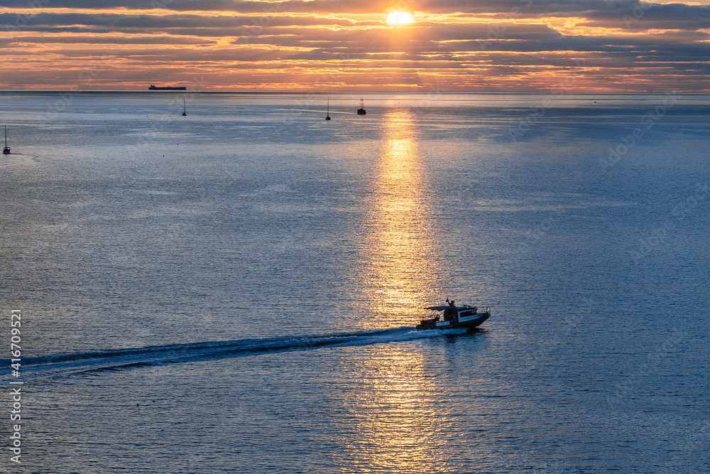 Naklejka premium sunset