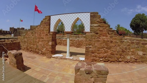 castle in portuguese city Silves in Algarve