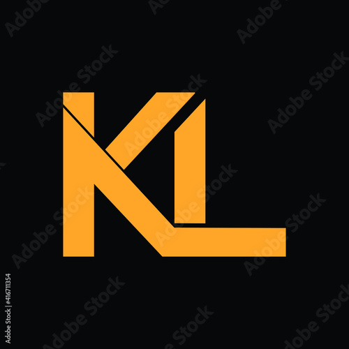 kl letter logo  photo