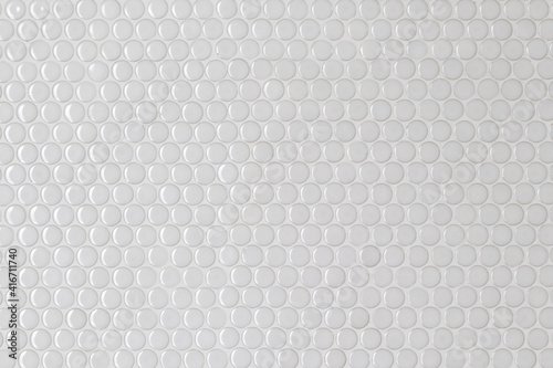 White circle seamless texture of mosaic.