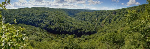 View to canyon of river Dyje in the National park Podyji, Czech Republic  photo