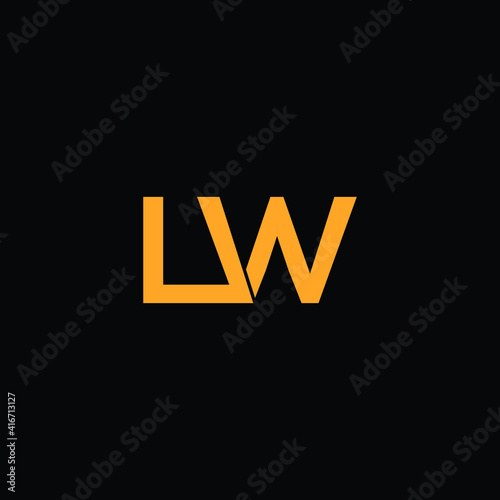 lw letter logo design  photo