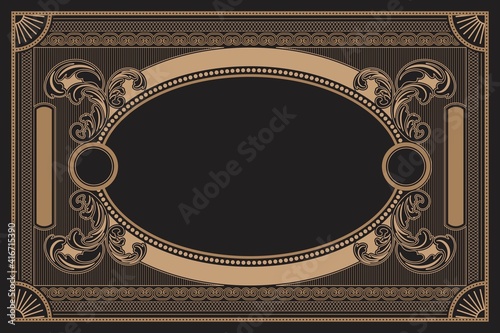 Vintage Frame With Ornament
