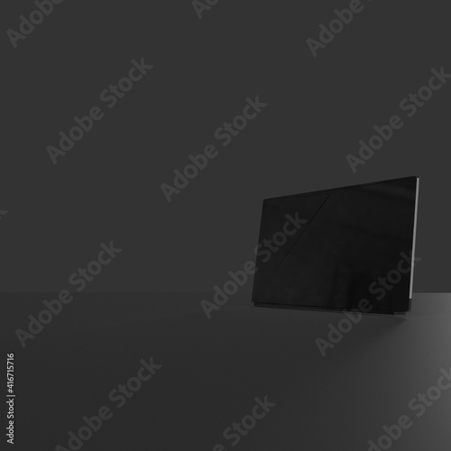 black cube on white background © amipukullima