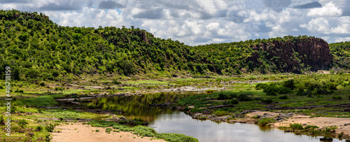 A view over the Olifants river in Kruger NP in South Africa.