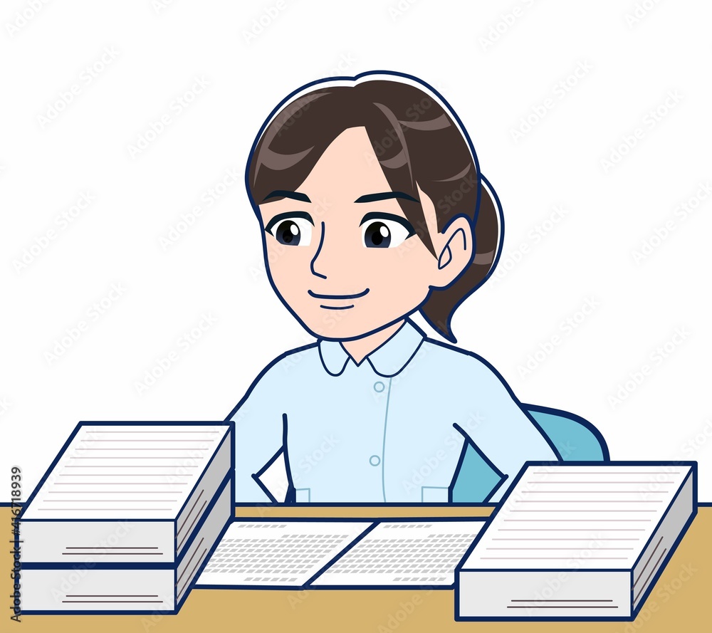 看護師の服を着た女性 看護師の服を着た女性