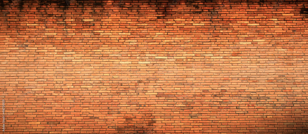 Red brick wall texture