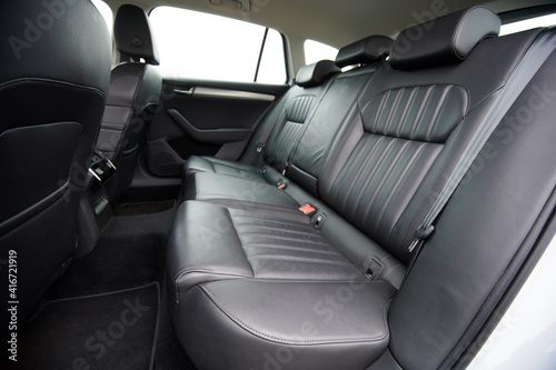 Comfortable black car seat