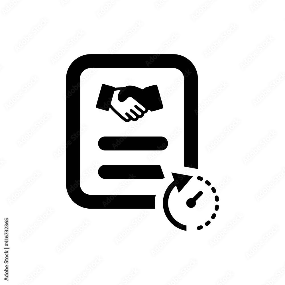 Agreement business icon - obrazy, fototapety, plakaty 
